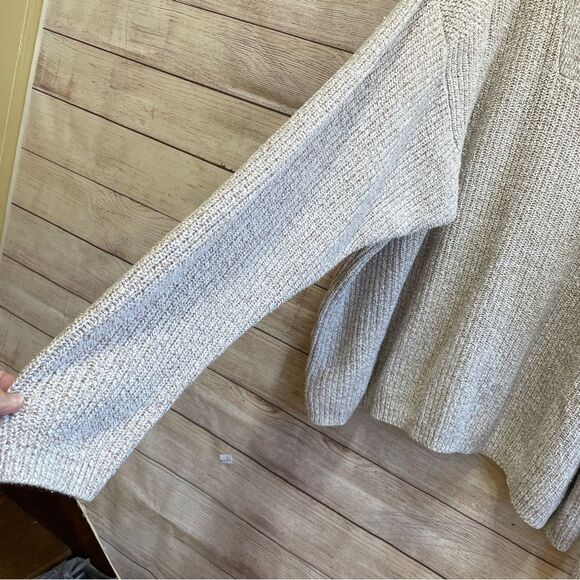 EDDIE BAUER THICK AND WARM COTTON SWEATER IN CREAM - Picture 4 of 5